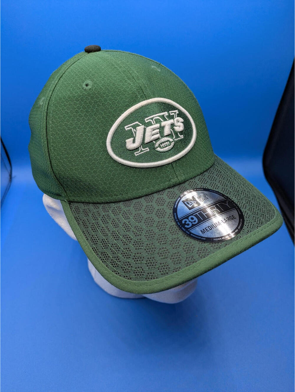 New York Jets New Era 39THIRTY Hat Flex Green Team Classic Logo Cap M/L
